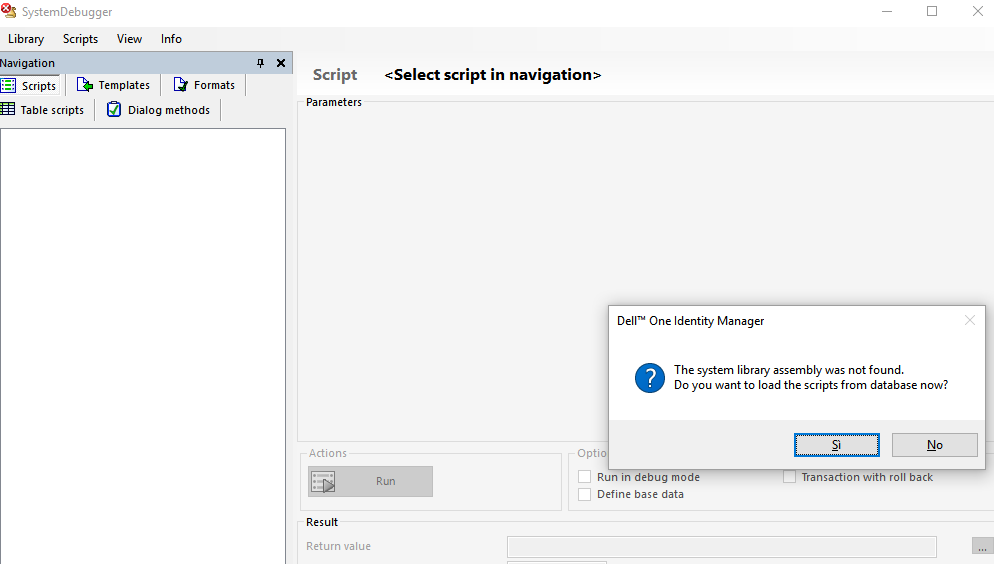 Script debugger: Error in ProductScripts.vb when open Visual Studio - Forum  - Identity Manager Community - One Identity Community